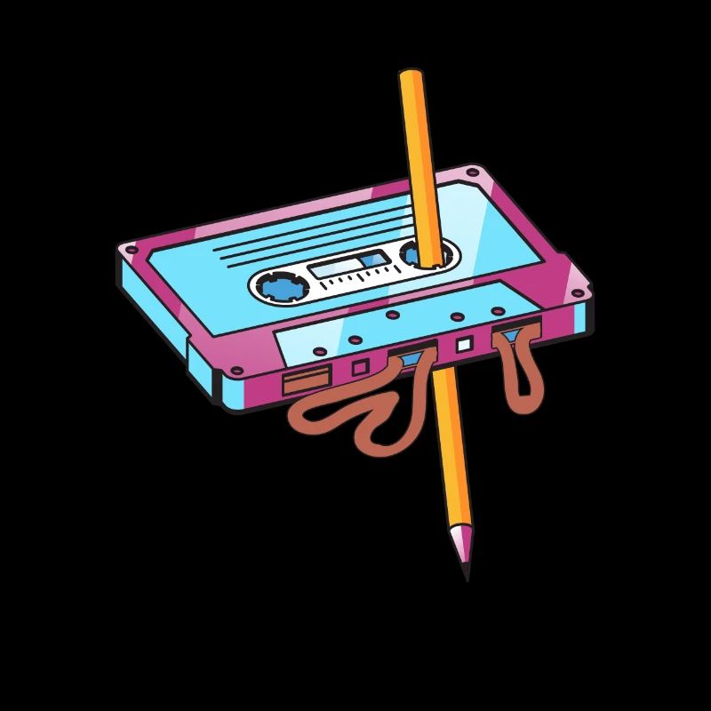 Cassette Mixtape Classic Audio Tape avec crayon