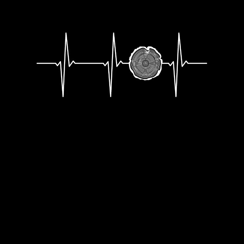 Rythme cardiaque ECG du tronc d’arbre