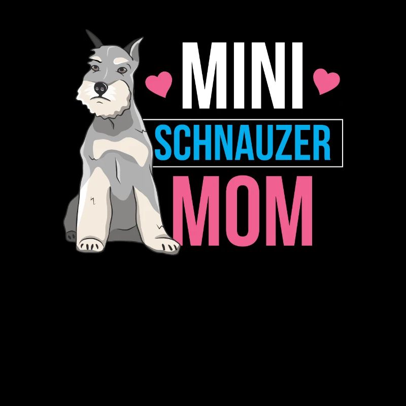 Zwergschnauzer Mama Mädchen Schnauzers Hund