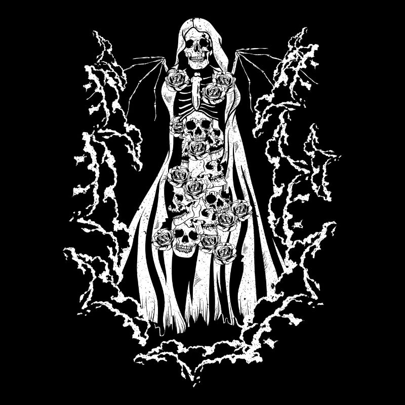 Skull Devil Vaporwave Gothic Mushrooms Roses