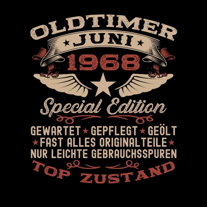 55. Geburtstag Mann Juni Jahrgang 1968 Oldtimer