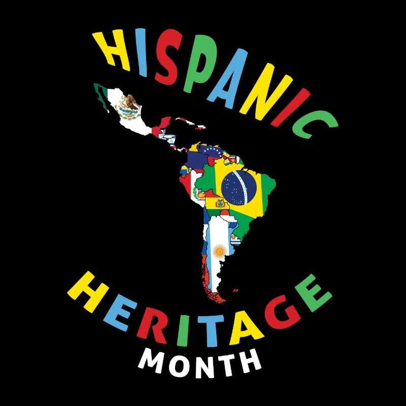 Map Flags Celebrate National Hispanic Heritage