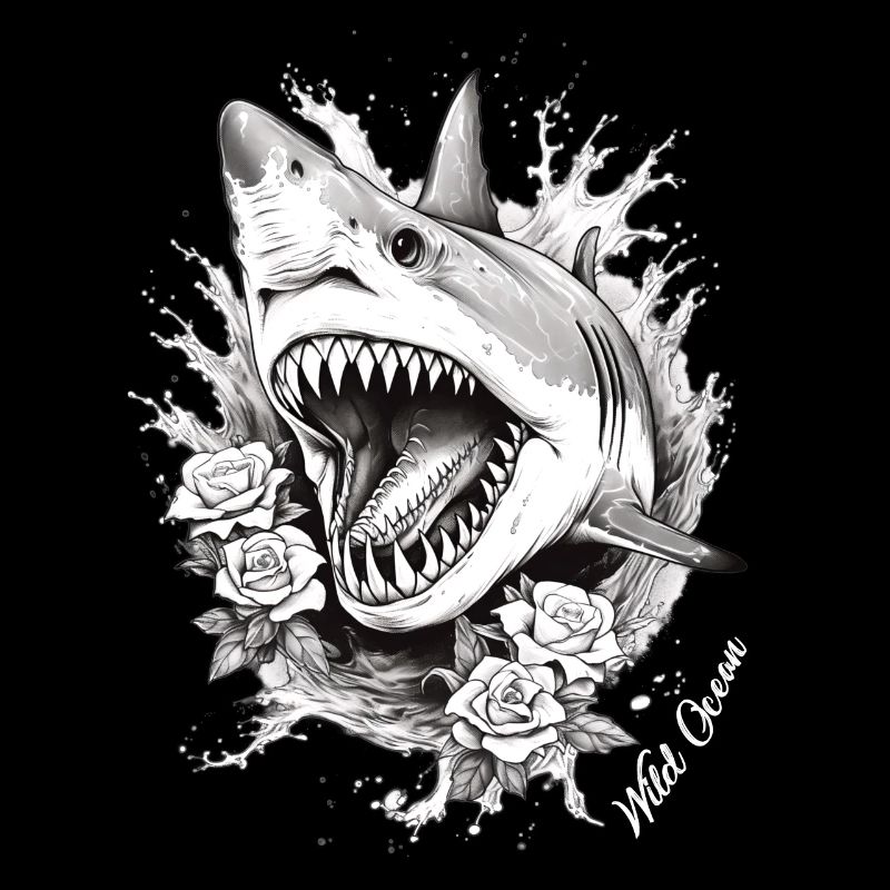 Fleur de requin Oceanographe Plongeur Cadeau