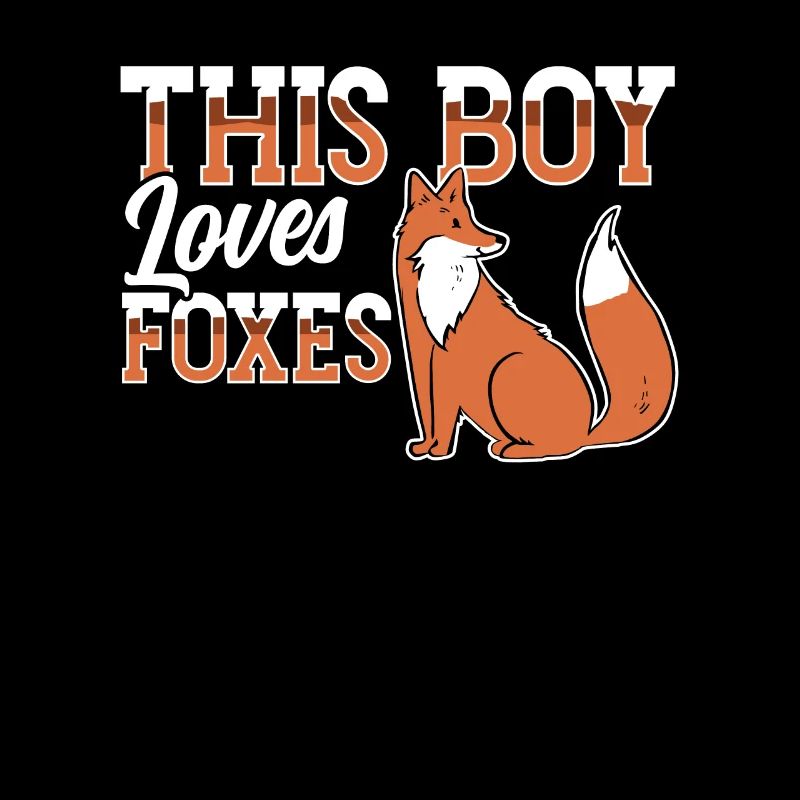 This boy loves foxes fox animal lover