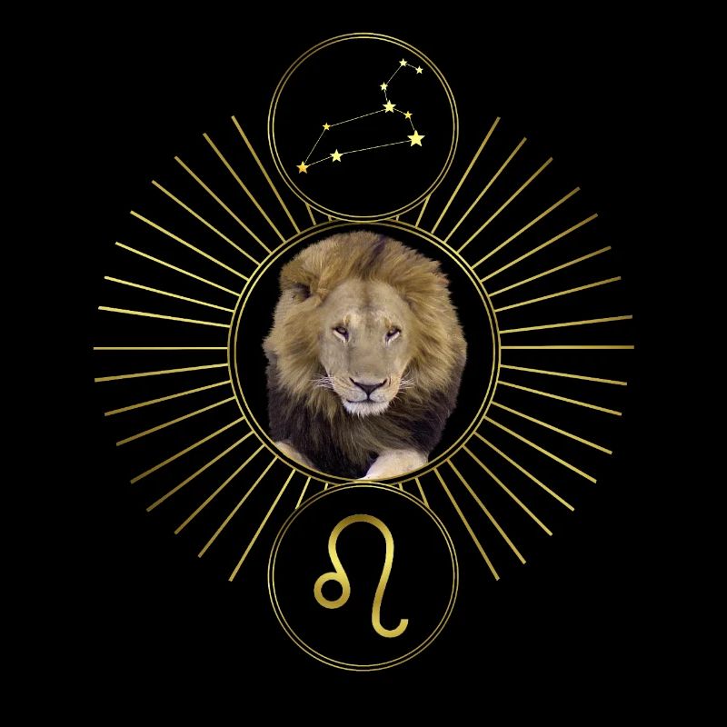 Constellation graphique d’astrologie du zodiaque du Lion