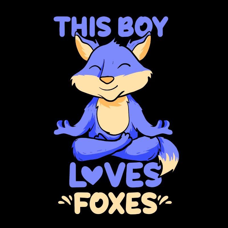 This boy loves foxes fox lover animal