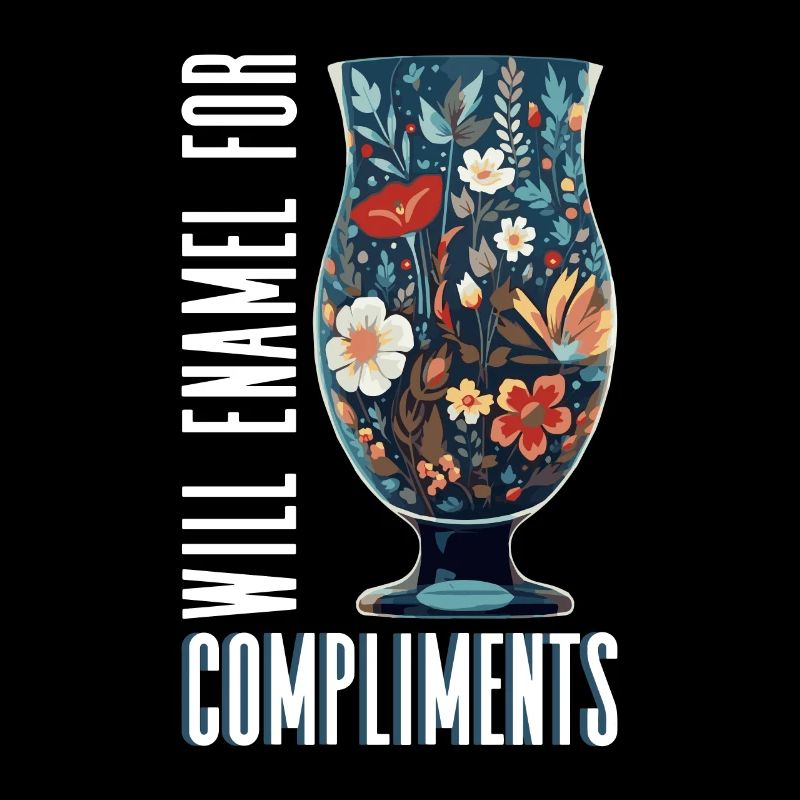 Will enamel for compliments - Enameled glass