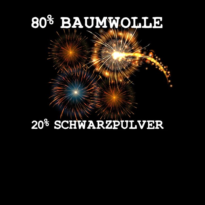 80% Baumwolle 20% Schwarzpulver
