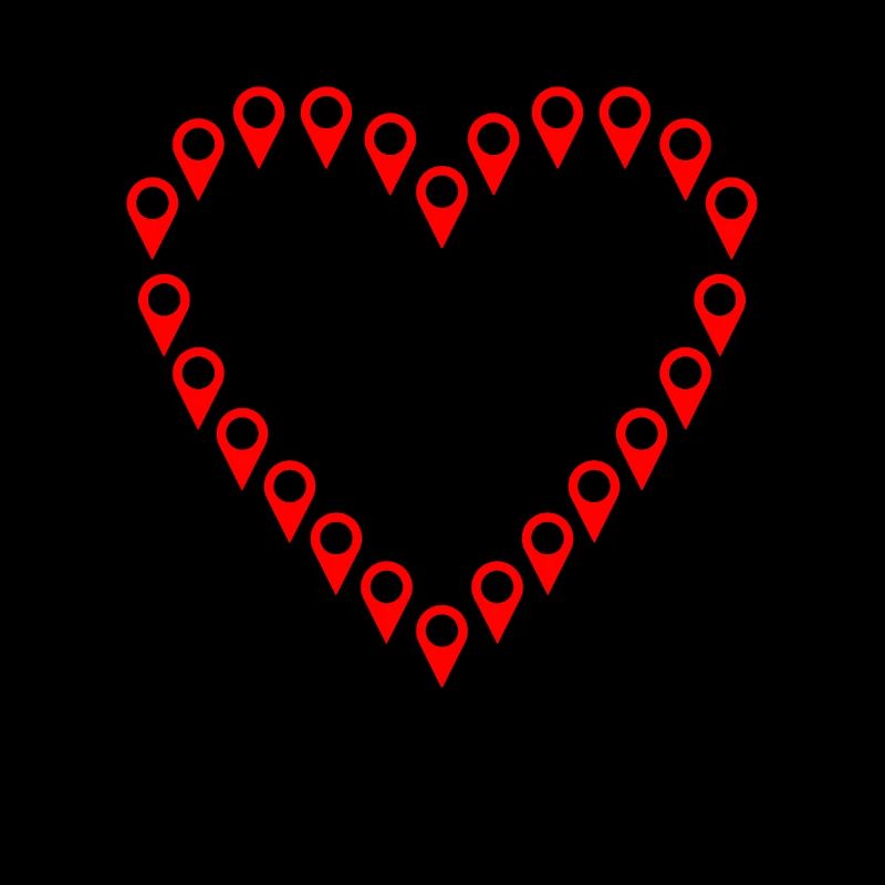 Target Points Heart - Geocaching Geocacher