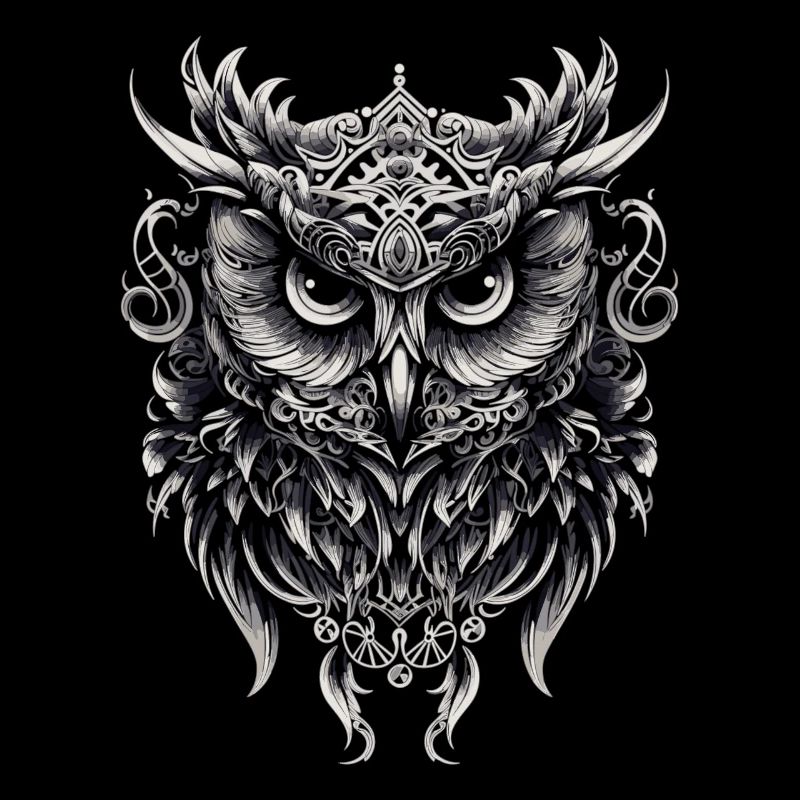 Süße Eule mit großen Augen