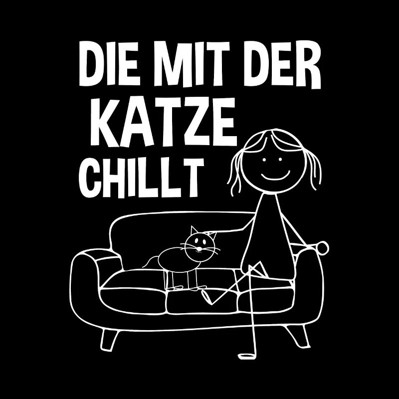 Die mit der Katze chillt