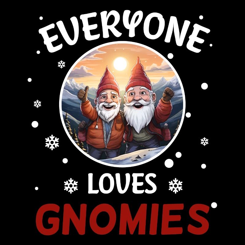 Jeder liebt Gnome Zwerge Weihnachtsmann