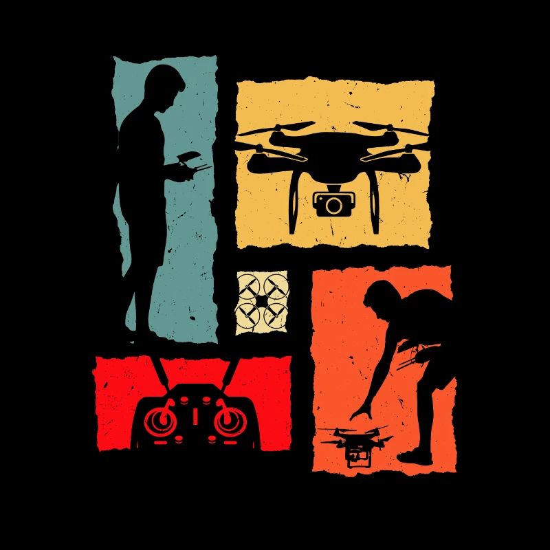 Drone Rétro Drone Pilotes de drones