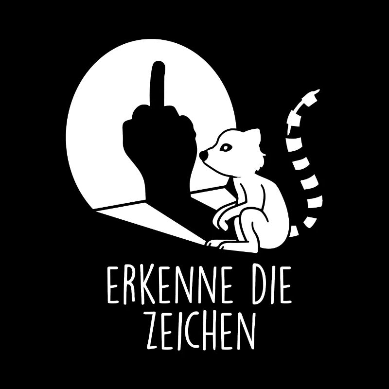 Mittelfinger Affe Erkenne die Zeichen
