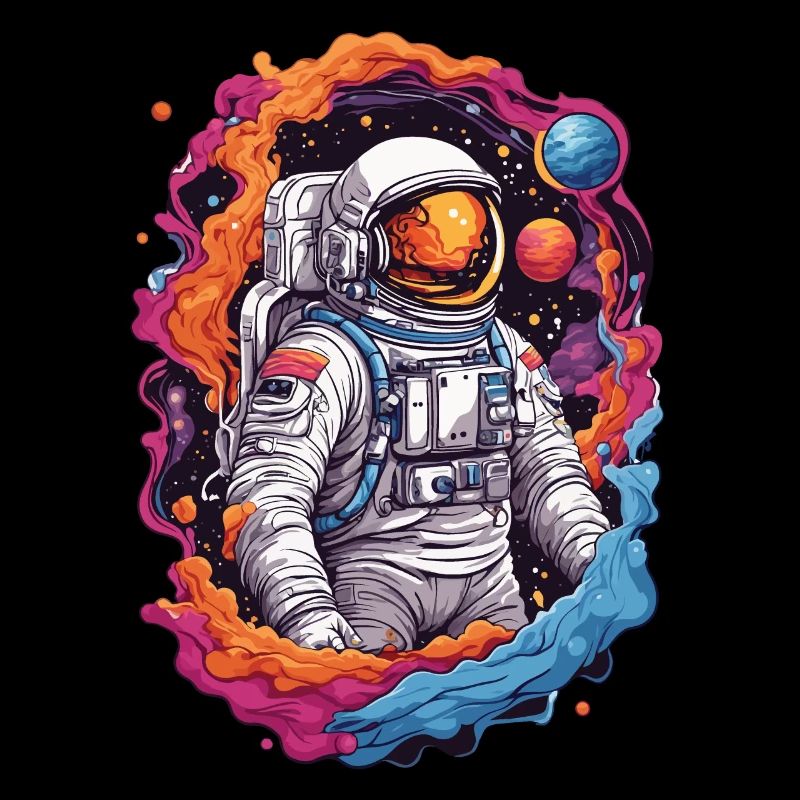 Astronautes de l’espace conçoivent des étoiles et des planètes