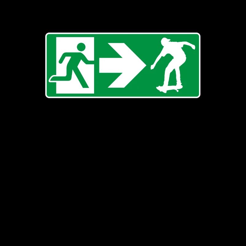 Emergency Exit Skateboard Skater