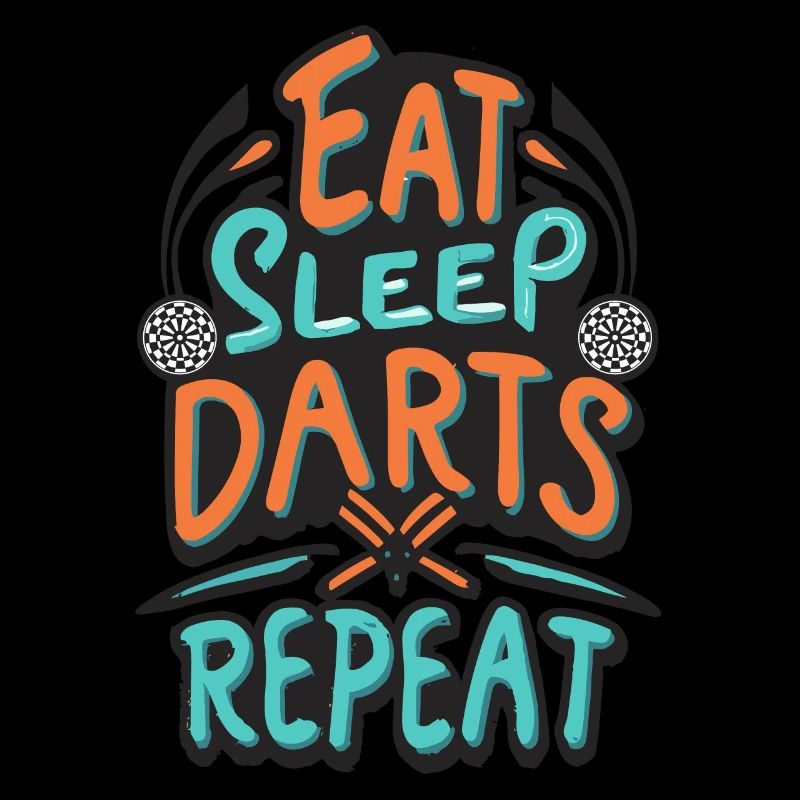 Dart Saying Eat Sleep Darts Repeat