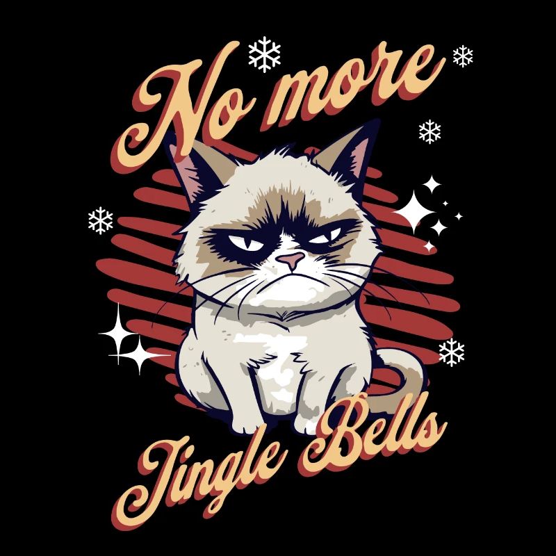 Angry Cat Xmas Sarcastic Funny Cat Meme