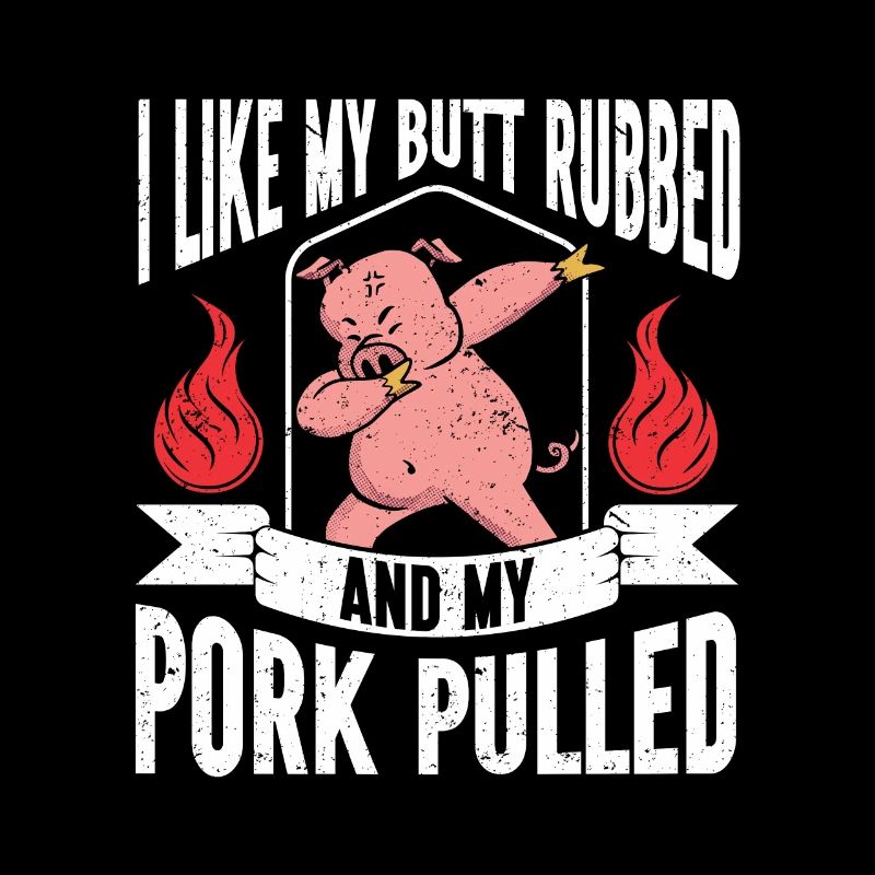 BBQ Pulled Pork Schwein Grill