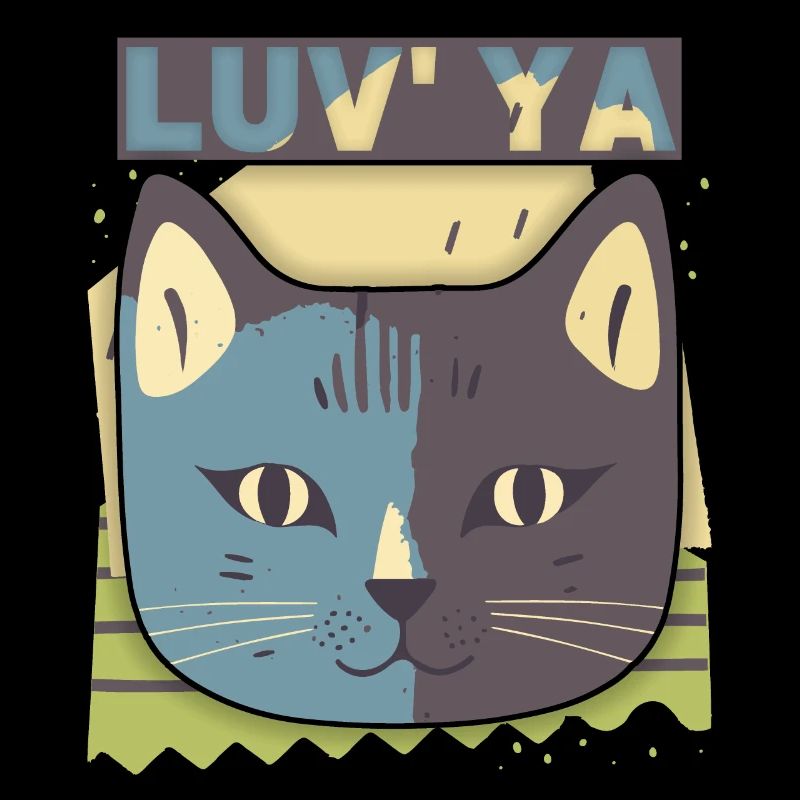 Chat de la Saint-Valentin, tête de chat, déclaration d’amour