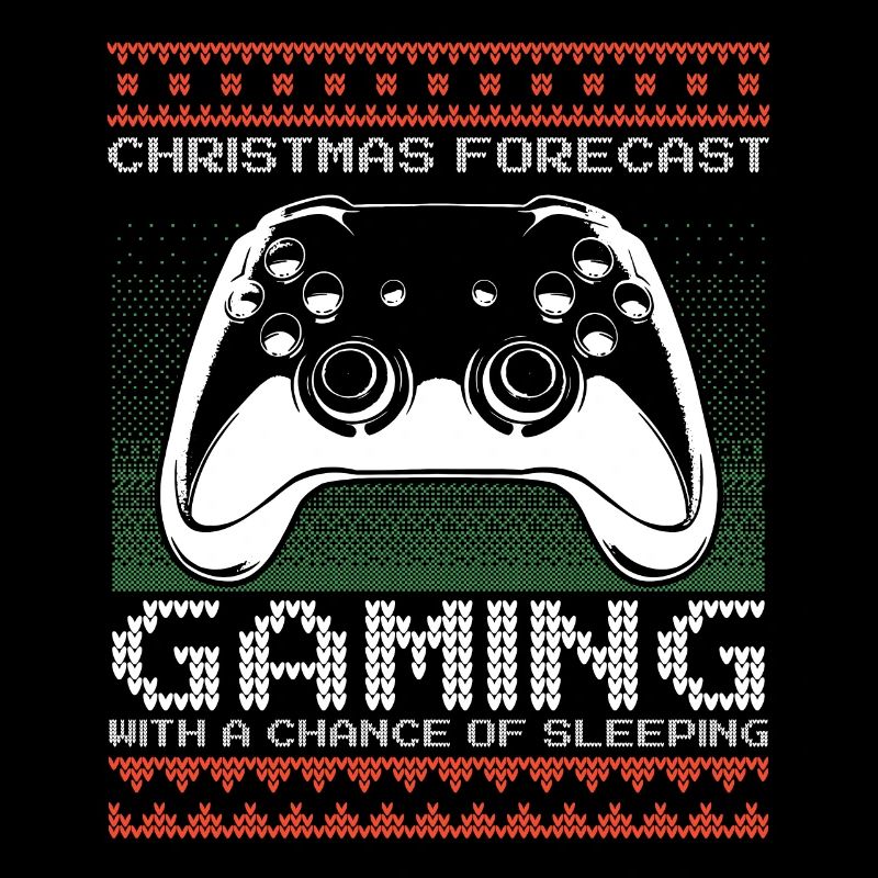 Funny Christmas Forecast Gaming Controller Ugly