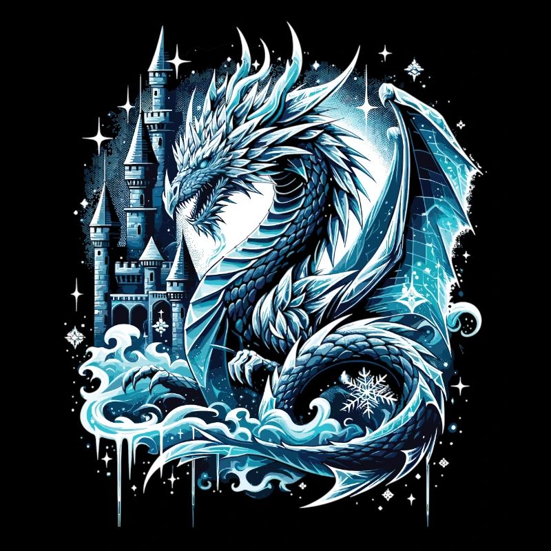Frostiger Schattendrache Eisdrache