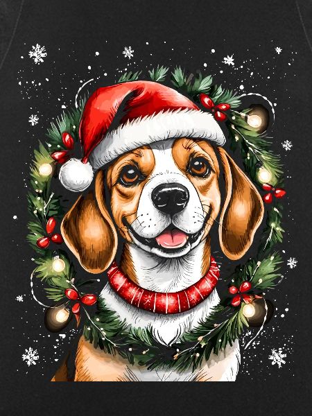 Beagle Portrait Christmas