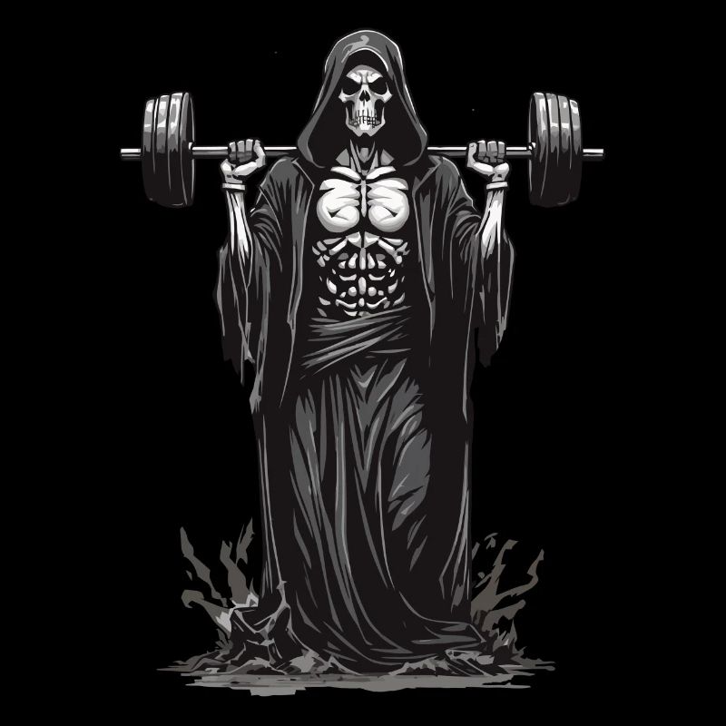Grim Reaper Bodybuilder Deadlift Spaß