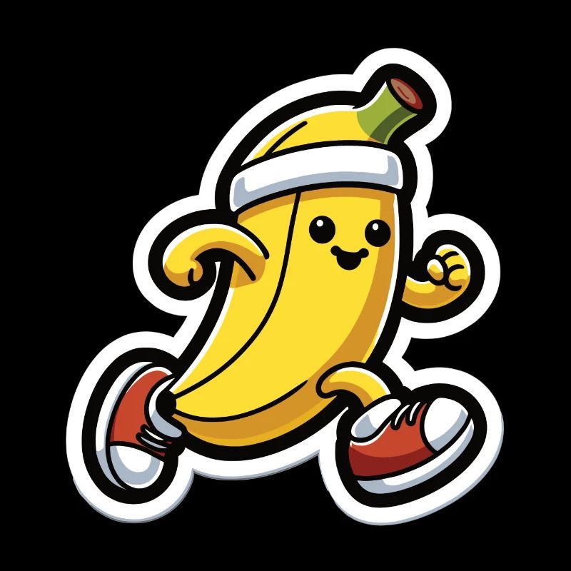 Banana at a running pace