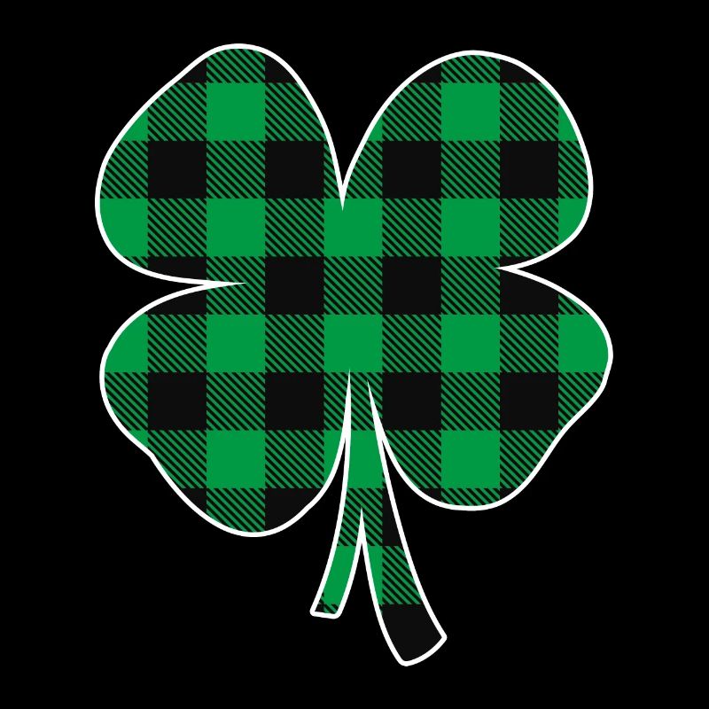 Green Buffalo Plaid Clover