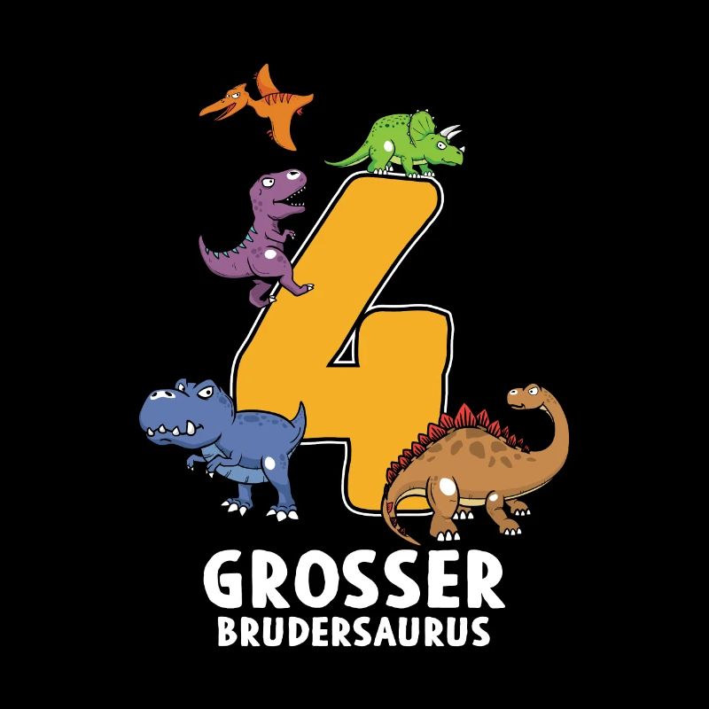 4 ans d’anniversaire Brudersaurus Dino