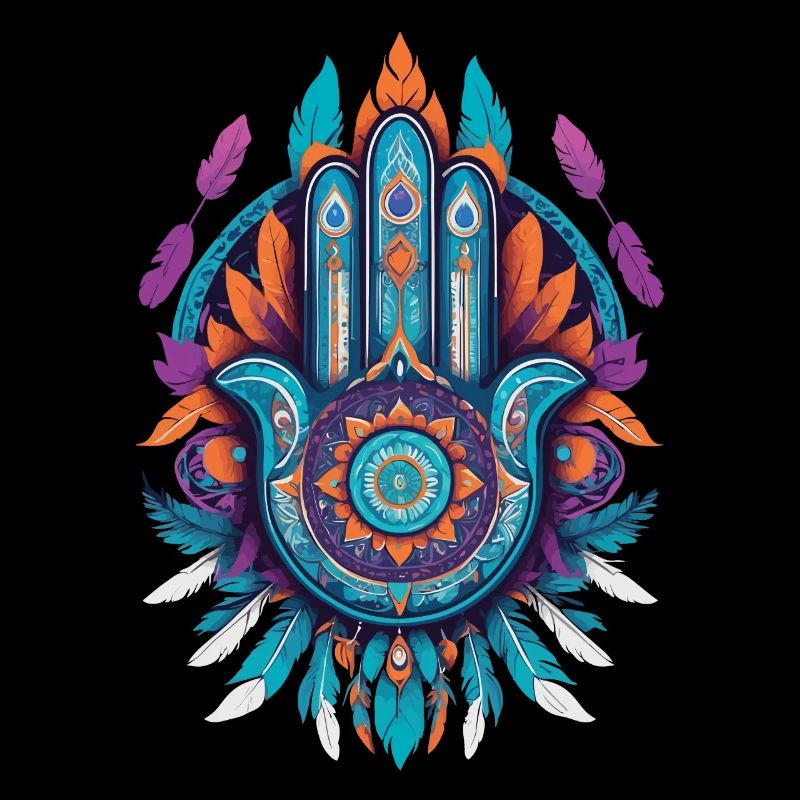 Hamsa Main Mandala Bohème Chic