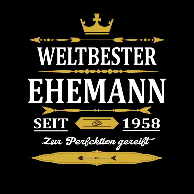 Weltbester Ehemann Seit 1958 Vintage Hochzeitstag