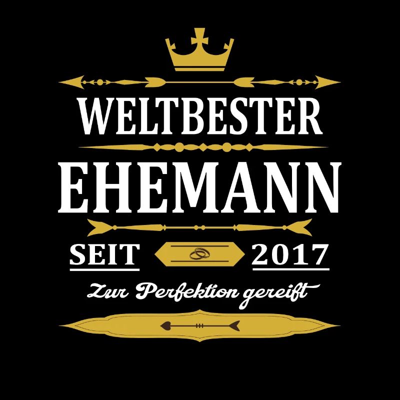 Weltbester Ehemann Seit 2017 Vintage Hochzeitstag