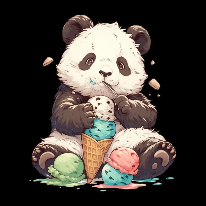 Panda Bear Ice Cream Panda géant japonais