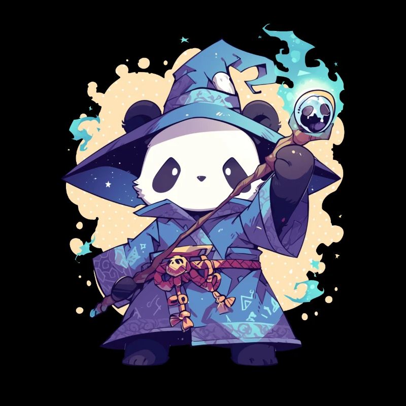 Panda Bear Wizard Japanese Giant Panda