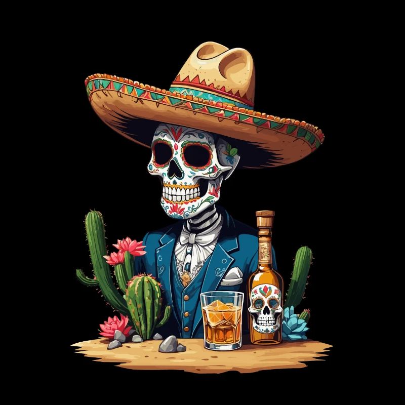 Sugar Skull Célébration de la boisson emblématique du Mexique