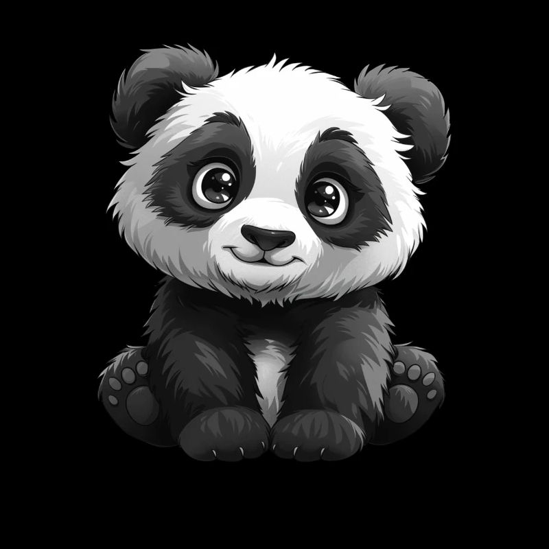 Panda Ours Yeux Scintillants Panda Géant Japonais
