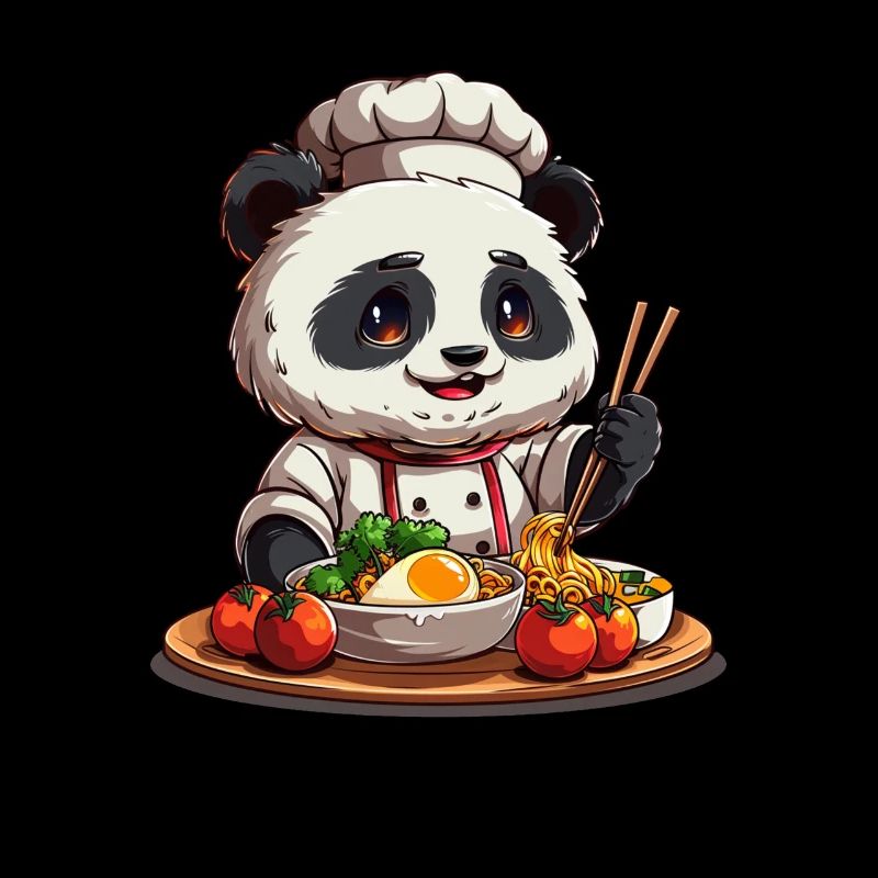Panda Bear Ramen Panda Géant Japonais