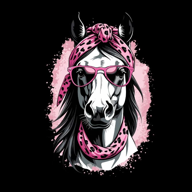 Maman Cheval Cheval Amant Maman Élégant