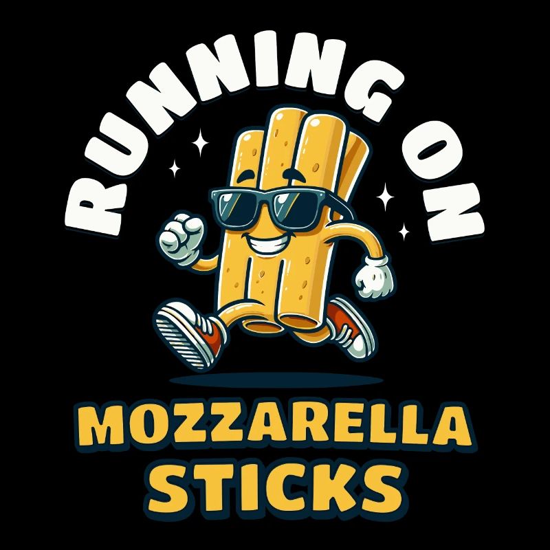 Courir sur des bâtonnets de mozzarella