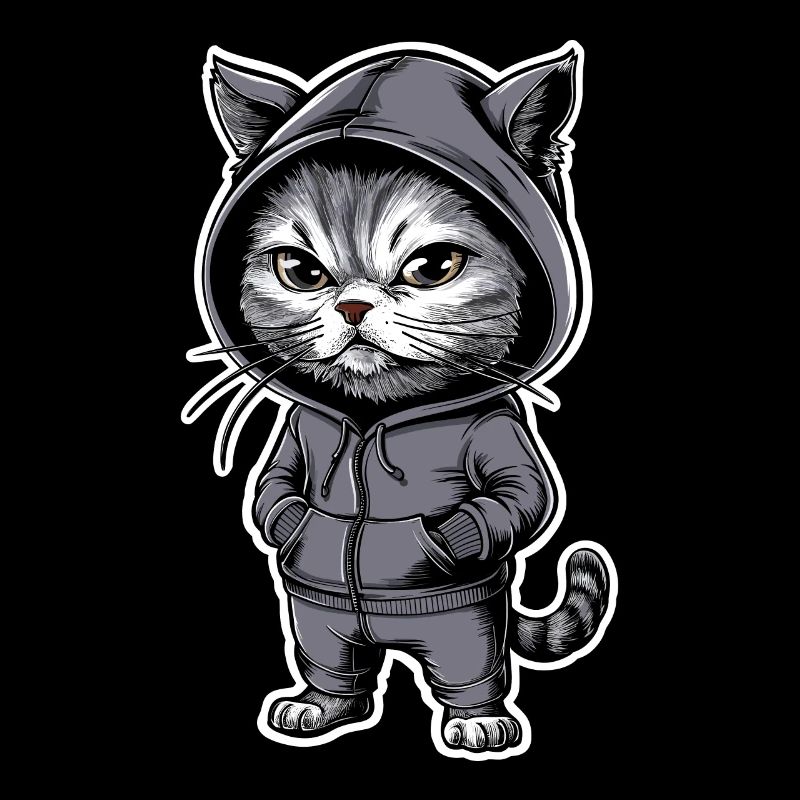 Chat en colère Chat Chat