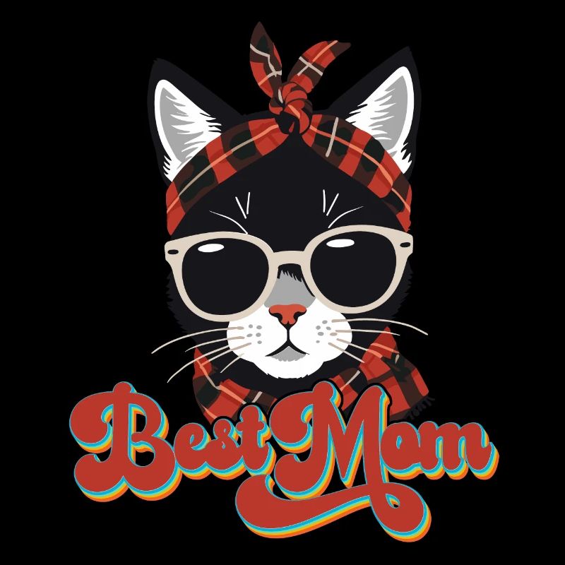 Meilleure Maman Chat Mignon Maman Élégant