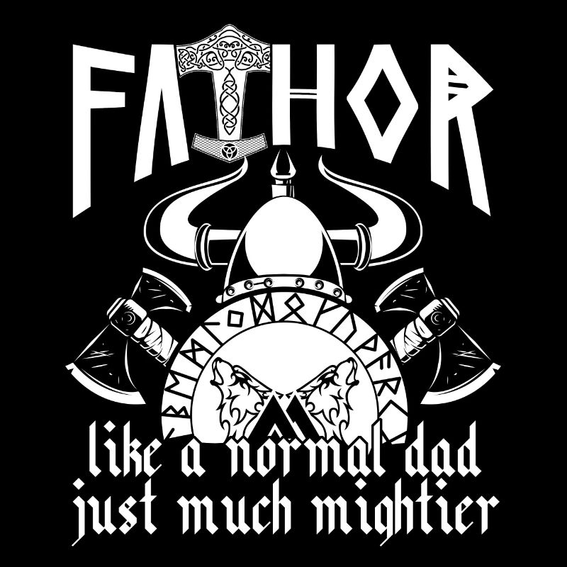 Wikinger Papa Vathor Mächtiger Nordischer Vater