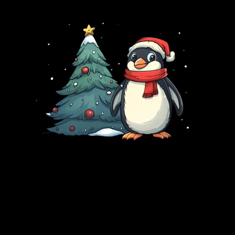 Pingouin Arbre de Noël Pingouin Mignon