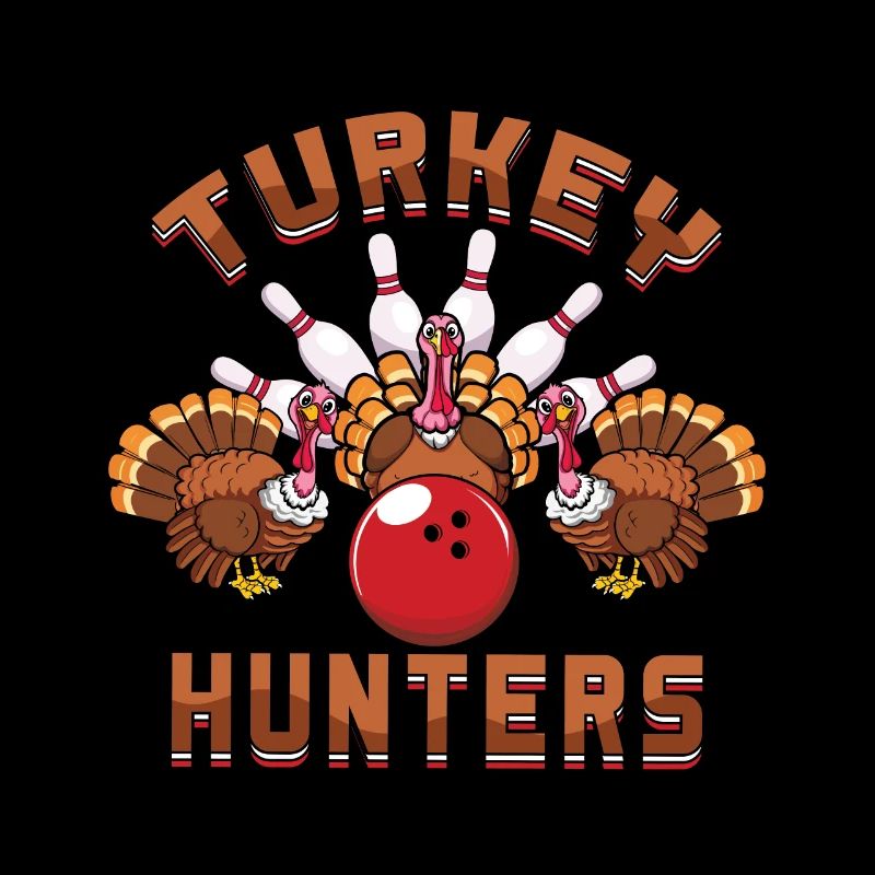 Truthahnjäger Truthahn Bowling Thanksgiving
