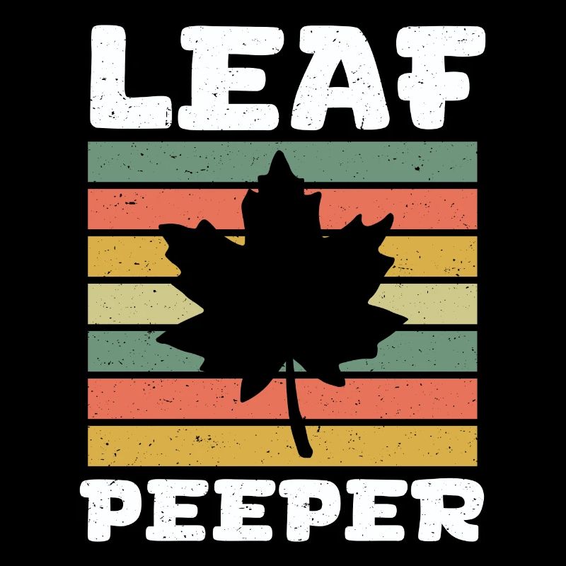 Leaf Peeper Retro Vintage Foliage Leaf Peeping