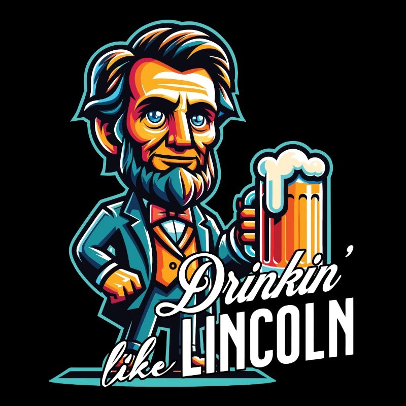 Boire comme Lincoln Design vintage rétro