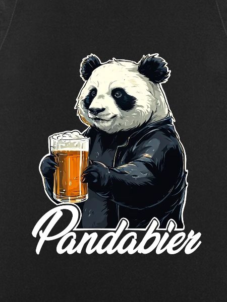 Panda with beer