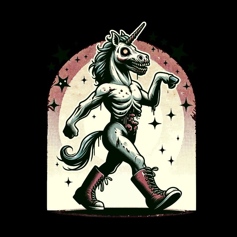 Zombie Unicorn Undead Mystical Creature